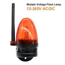 12V-265V Outdoor LED Alarm Light Strobe Flashing Light Wall Mount Emergency Warning Lamp for Gate Opener Red