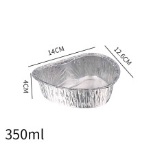 Boîte en aluminium en forme de cœur pour œufs et desserts,
