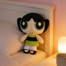 Bambola di peluche Buttercup con vestito verde, 9,8 pollici