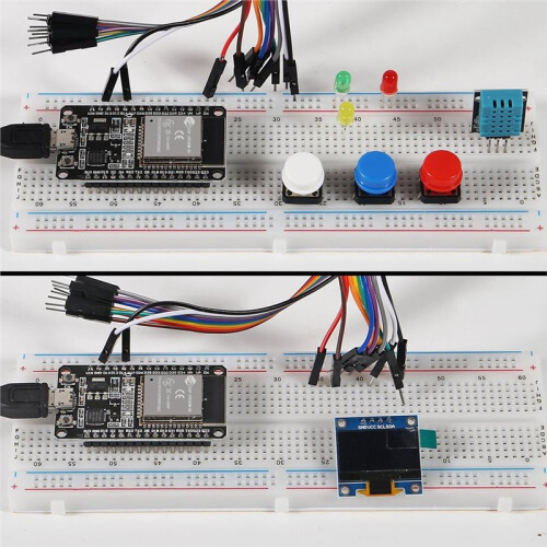 95pcs Basic  Kit for ESP32 ESP-32S WiFi Development Board for  Project Learning Kit ESP32 Kit with Box 2