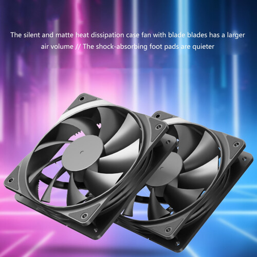 Cooling Fan PC Computer Case 12V Quiet Cooling Fan For PC Case Computer Hardware Thermal Management Accessories 1