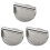 3Stk Grillpress Fleischpresse Burgerformer Antihaft Silber 1