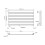 Blyss Designer Radiator White Horizontal Steel Wall Mounted (H)60x(W)100cm 2
