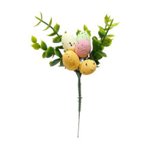 Velikonoční květinové aranžmá s vajíčky a lesními plody – 21 cm