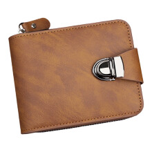 PU Leather Men's Wallet Vintage RFID Blocking 12 Card Slots