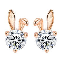 DESIGNICE Easter Bunny Earrings for Women Crystal Rabbit Carrot Stud Earrings Cute Animal Bunny Earrings for Holiday Party Gifts Mother's Day Gift