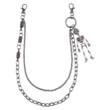 Streetwear Skull Pendant Waist Chain Pants Chain For Men Women Unisex Gothic Outfit Jeans Chain Waist Decoration