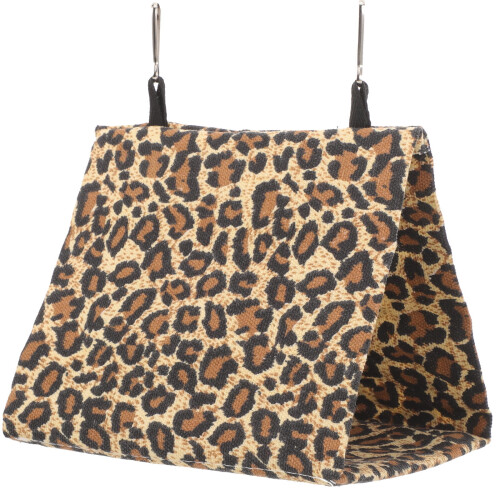 Leopardprintet lille dyreseng – Firkantet varm rede til