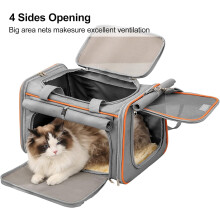Weiche Katzentransportbox – flugtauglich, 45,7 x 30,5 x 30,5 cm