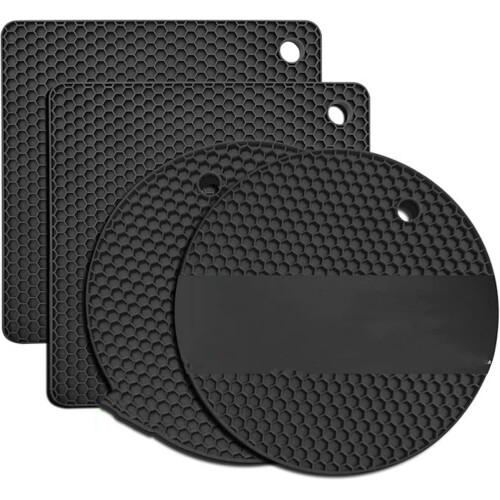 Ensemble de dessous de plat en silicone – Résistant à la chaleur, antidérapant, multi-usage