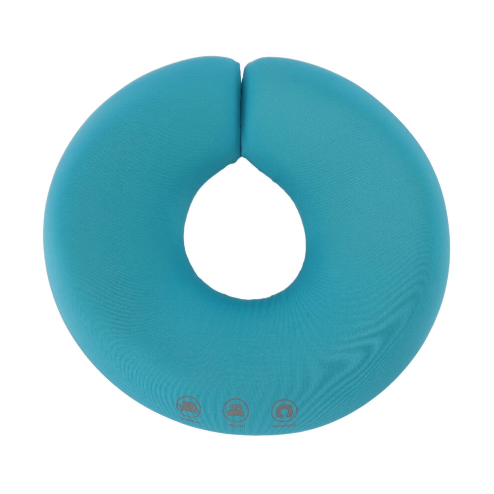 Blue Facial Massage Pillow With Memory Foam And Non-Slip Base