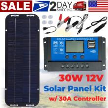 Solárna nabíjačka 30W12V s regulátorom 30A