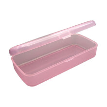 Boîte de rangement transparente pour outils de manucure en PP (grande)