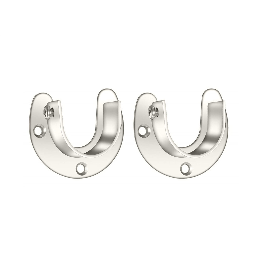 Pack Of 2 Wardrobe Bracket Supports With Screws Closet Rod Brackets Heavy Duty Wardrobe Supports Set For Closet Rods 9178400096181