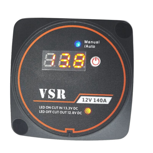 Έξυπνος μονωτής διπλής μπαταρίας 12V, φόρτιση VSR 140A, διαιρούμενη