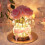 Veilleuse USB en forme de rose, lampe en cristal rose 1
