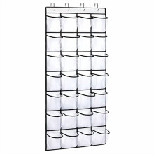 Over the Door Shoe Organizer with 28 Mesh Pockets