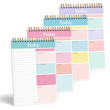 Tages- und Wochenplaner-Notizblock, 52 Blatt, mehrfarbig