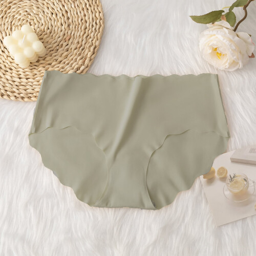 Εσώρουχο Plus Size Icy Silk No Show σε Χακί XL