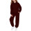 Completo da jogging da ragazza con maniche lunghe e cappuccio, morbido e comodo, 2 pezzi 1
