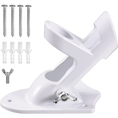 BONWIN vægmonteret flagstangholder, aluminium, 1-pak