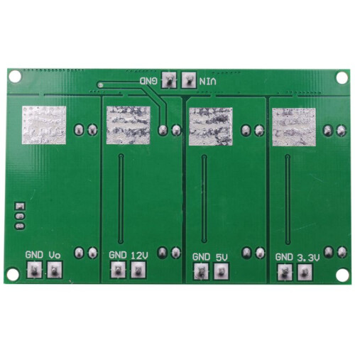 5X 3A 4 Channels Multiple Switching Power Supply Module 3.3V 5V 12V ADJ Output   Step-Down Buck Converter Board 1