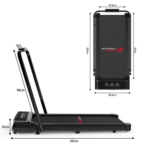 BIGZZIA Tapis de Course,Pliable,Moteur 3.0HP ,Bluetooth,Noir 1