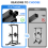 Station Traction Dips,4-en-1,Pliable,272kg,avec Dossier 2