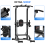 Station Traction Dips,4-en-1,Pliable,272kg,avec Dossier 6