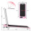 BIGZZIA Tapis de Course,2-en-1 Pliable,6km/h, Télécommande,Rose 3