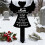 Angel Memorial Garden Stake Acrylic Black1pc 5