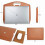 Dames laptoptas van echt leer met grote capaciteit 7