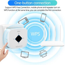 WiFi-Extender, Signaalversterker, Draadloze Internetrepeater, Signaalversterker, Bereik Tot 420 M², 30 Apparaten, EU-Stekker