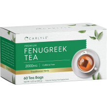 CARLYLE Premium Fenugreek Tea 2000 mg, 60 Tea Bags