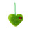 Ornamenti a forma di cuore con pompon verdi e cuore rosso, 6 pezzi 2