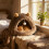 Cat Bed Warm Plush Semi-Enclosed 1 Piece 4