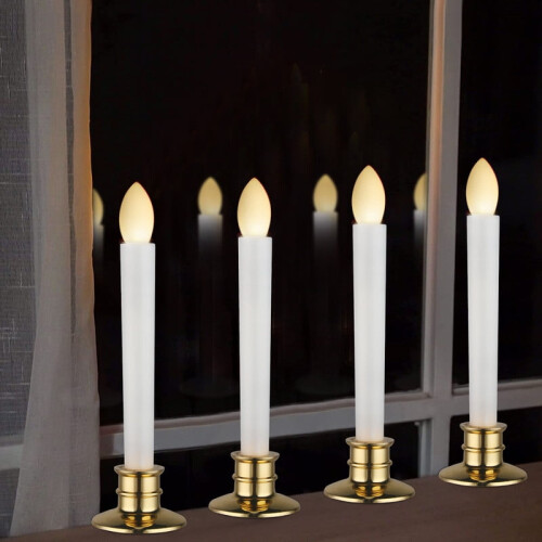 Candele a LED affusolate con telecomando e timer (6 pezzi) 2