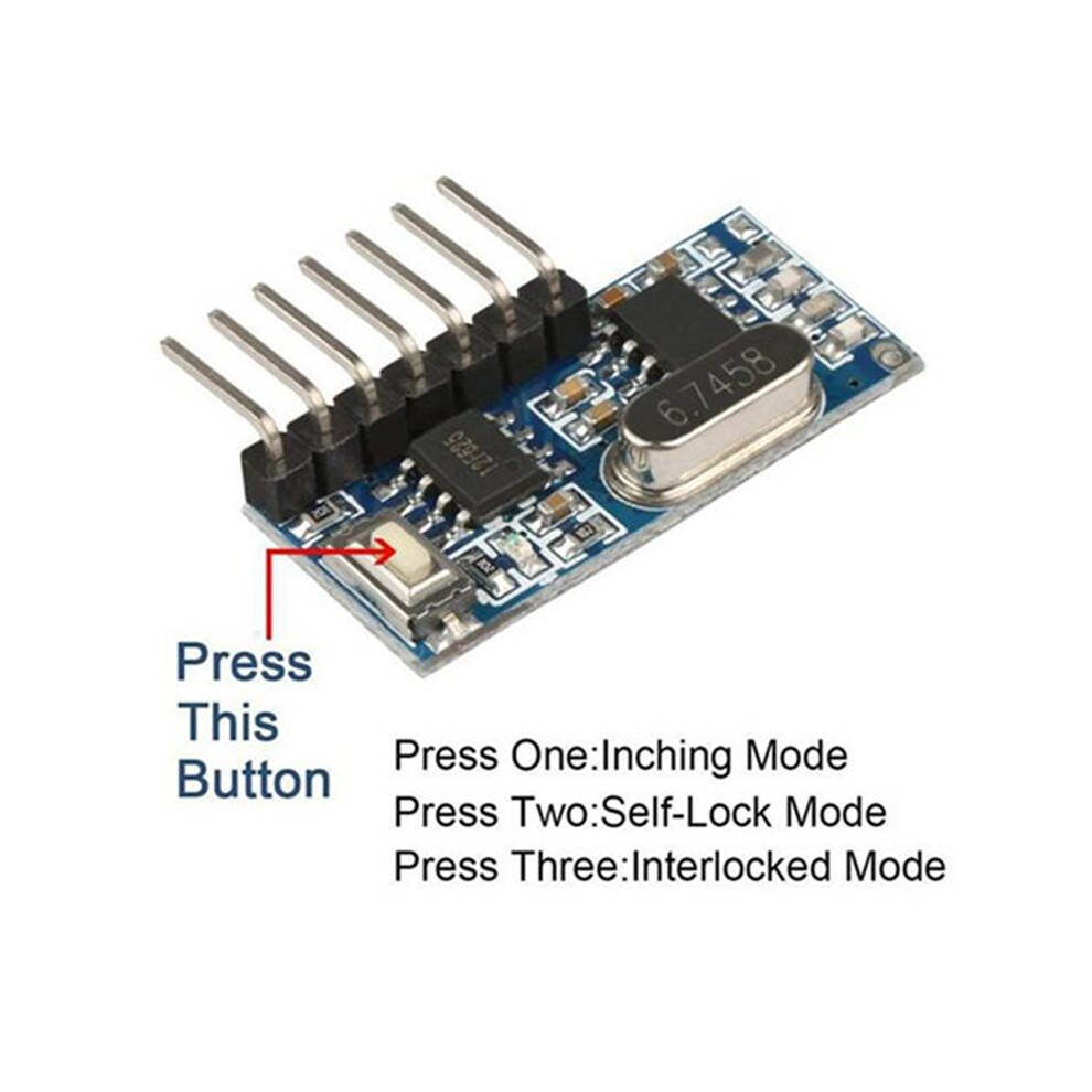 4Pcs 433Mhz Wireless Decoding Receiving Module 4 Channel Output Decoding Receiver For 433 Mhz Remote Controls 6032481340614