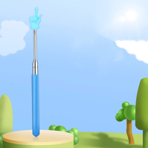 Telescopic Teaching Pointer Children’s Stainless Steel Handheld Reading Stick 2