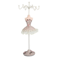 Organizzatore di gioielli alla moda, stile bambola, espositore per gioielli in resina, porta orecchini e collane, supporto multifunzione, decorazione