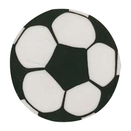 Borracha pequena em formato de bola de futebol americano, 2,3 cm (0,9 polegadas), 1 unidade. 1