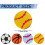 Borracha pequena em formato de bola de futebol americano, 2,3 cm (0,9 polegadas), 1 unidade. 3
