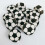 Borracha pequena em formato de bola de futebol americano, 2,3 cm (0,9 polegadas), 1 unidade. 4