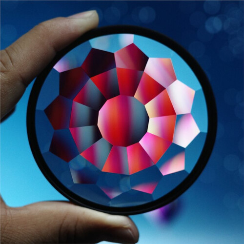 Kaleidoscope Special Effects Camera Filter 58mm Prism Segmentation Repeat Image Photography Lens Accessories 2