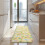 Kitchen Runner Rug Yellow Pattern 17" x 47" Non-Skid 4