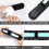 Anti-Collision Patch Bumper Guard Strip 9.6" X 0.45" Universal Reflective Car Door  Guards 2 PCS 4