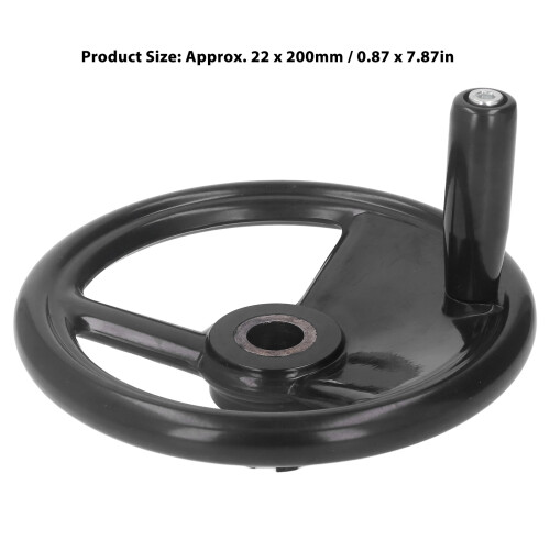 22x200mm Engineering Plastics Hand Wheel for Lathes & Milling 1