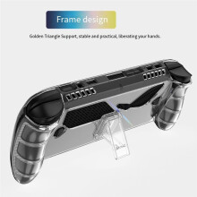 Clear Case with Stand for Ally, Shockproof Anti-Scratch TPU Soft Protective Grip Cover for Ally X Console