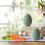 Hand Crocheted Easter Egg Ornament Mint Green Foam Filled 3