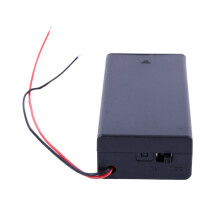 3X 3.7V 2X 18650 Battery Holder Connector Storage Case Box /OFF with Lead